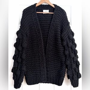 Chicwish Cuteness In Sleeves Chunky Knit Cardigan Size *M*